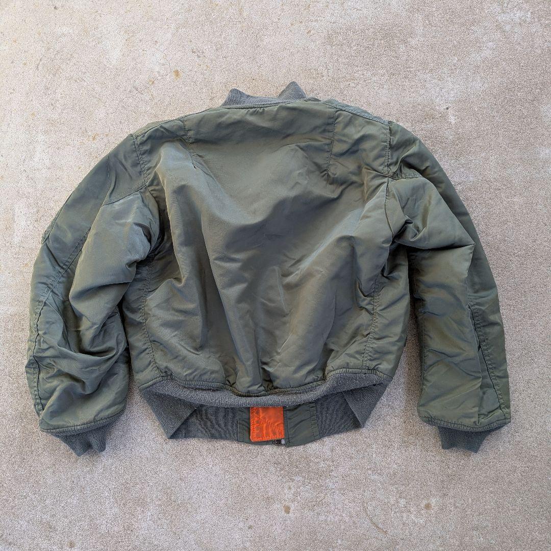 ALPHAMA-1フライトジャケット80sUSA製 3本タグ ※ポケット破れ有り