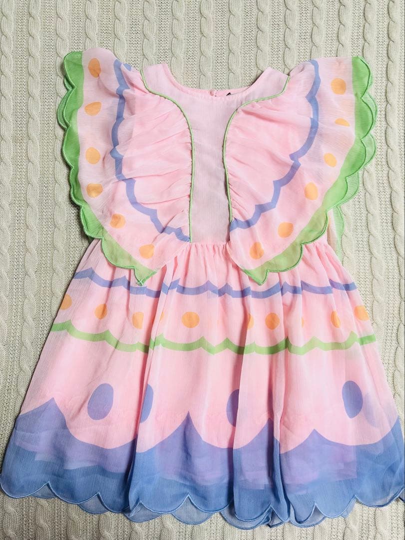 新品　ステラマッカートニーキッズ バタフライワンピース　5Y /定価4万円以上