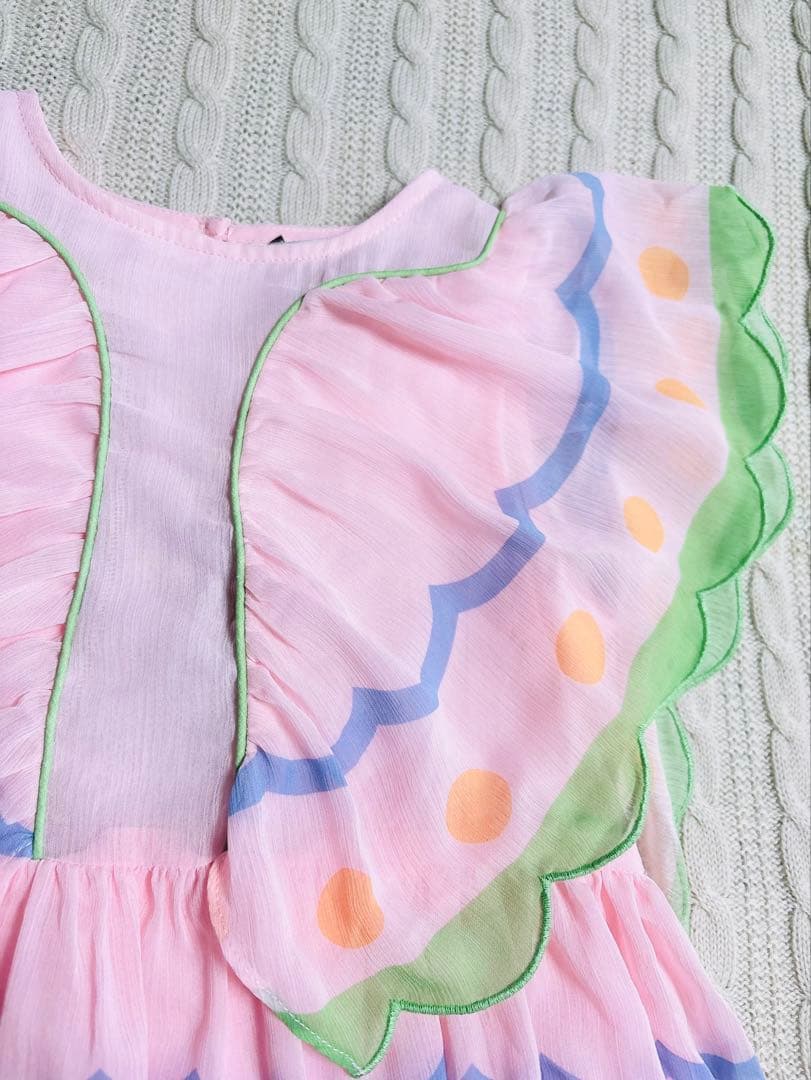 新品　ステラマッカートニーキッズ バタフライワンピース　5Y /定価4万円以上