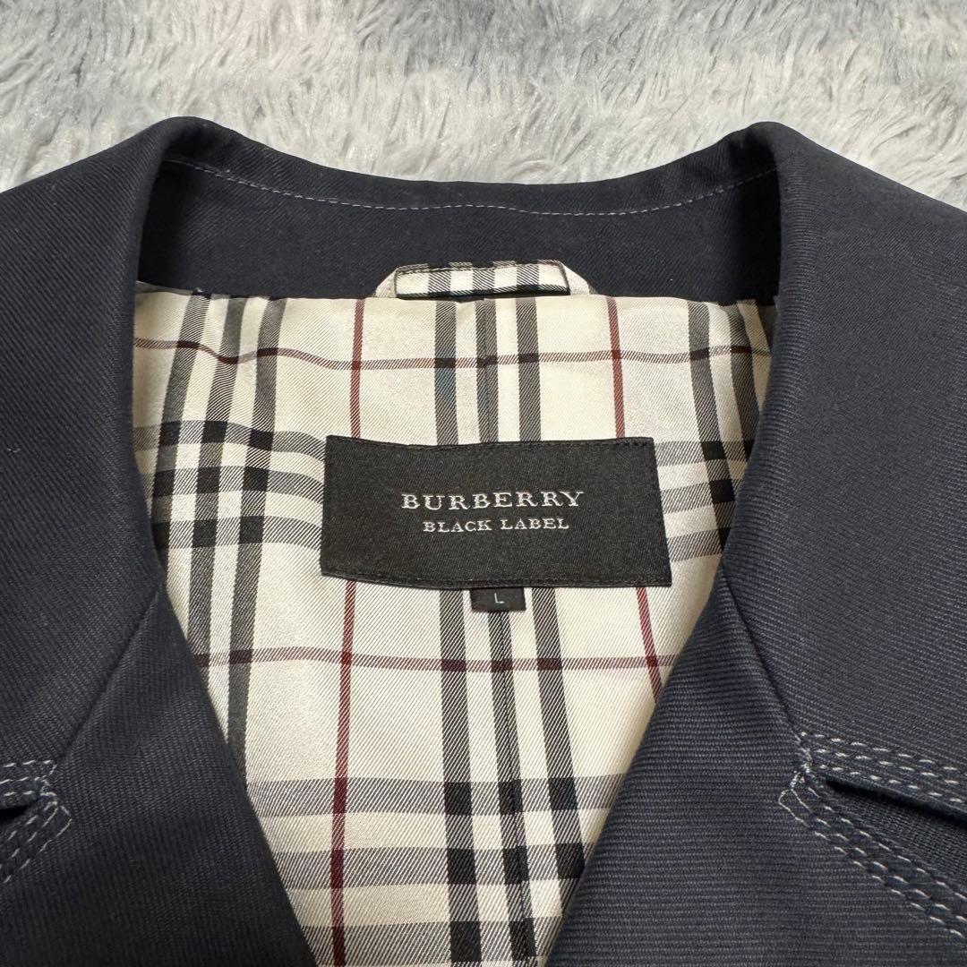 美品 BURBERRY BLACK LABEL ピーコート ノバチェック L