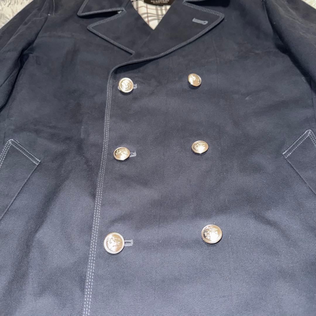 美品 BURBERRY BLACK LABEL ピーコート ノバチェック L