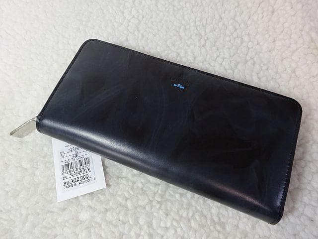 【新品/本物】LANVIN en Bleu ファスナー長財布/黒 ￥22,000