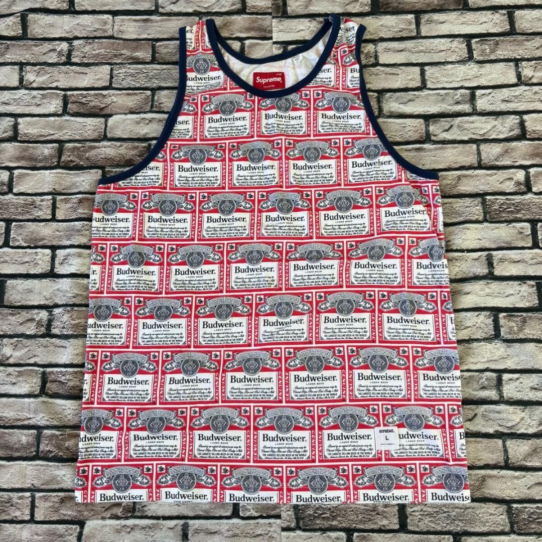 シュプリーム×バドワイザー★09SS Tank Top 総柄タンクトップ