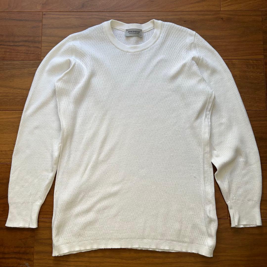 JOHN SMEDLEY ジョンスメドレー 長袖クルーネック サーマルニット