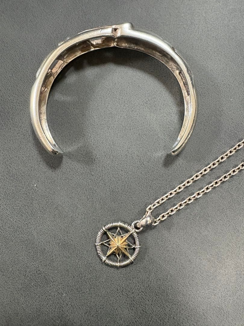 SAAD 925シルバー ネックレス＆バングルセット