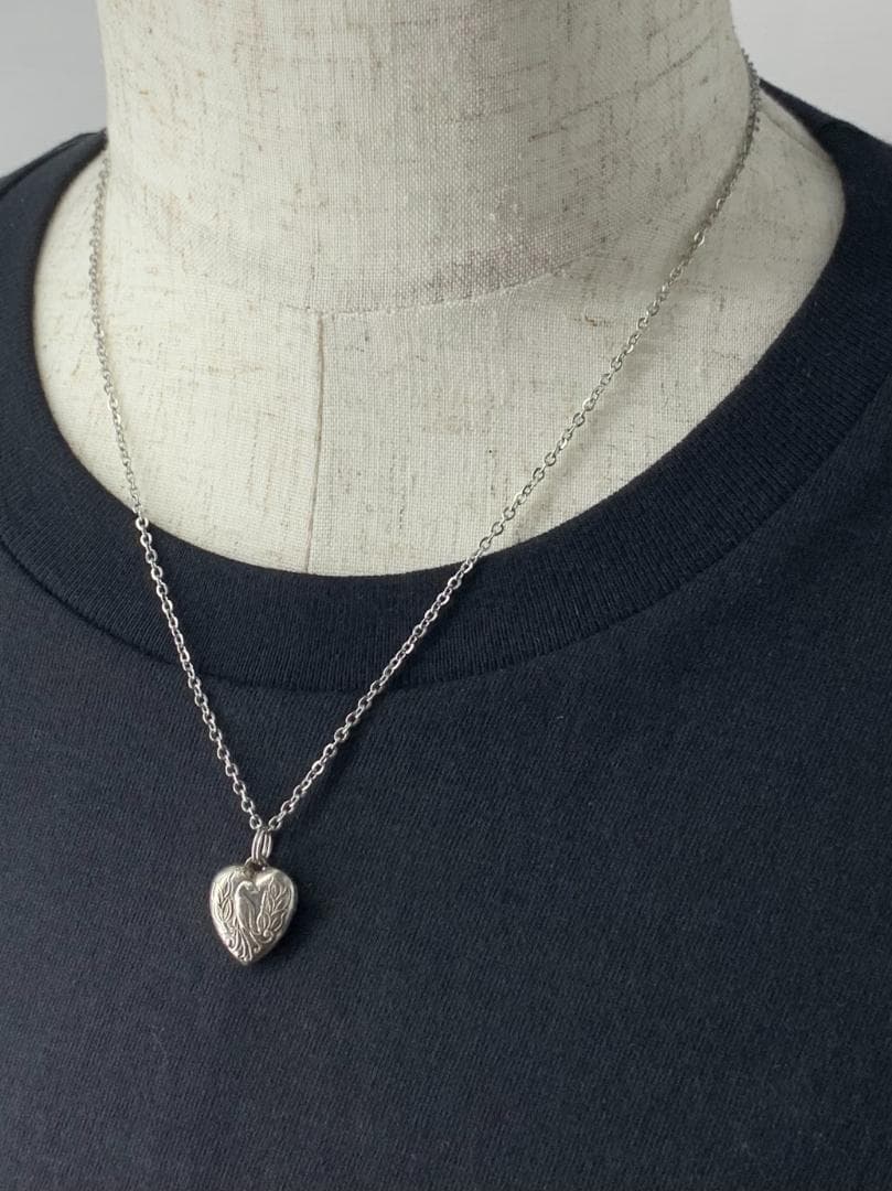 スウィートハートジュエリー ピーコック シルバー ヴィンテージネックレスNAVY