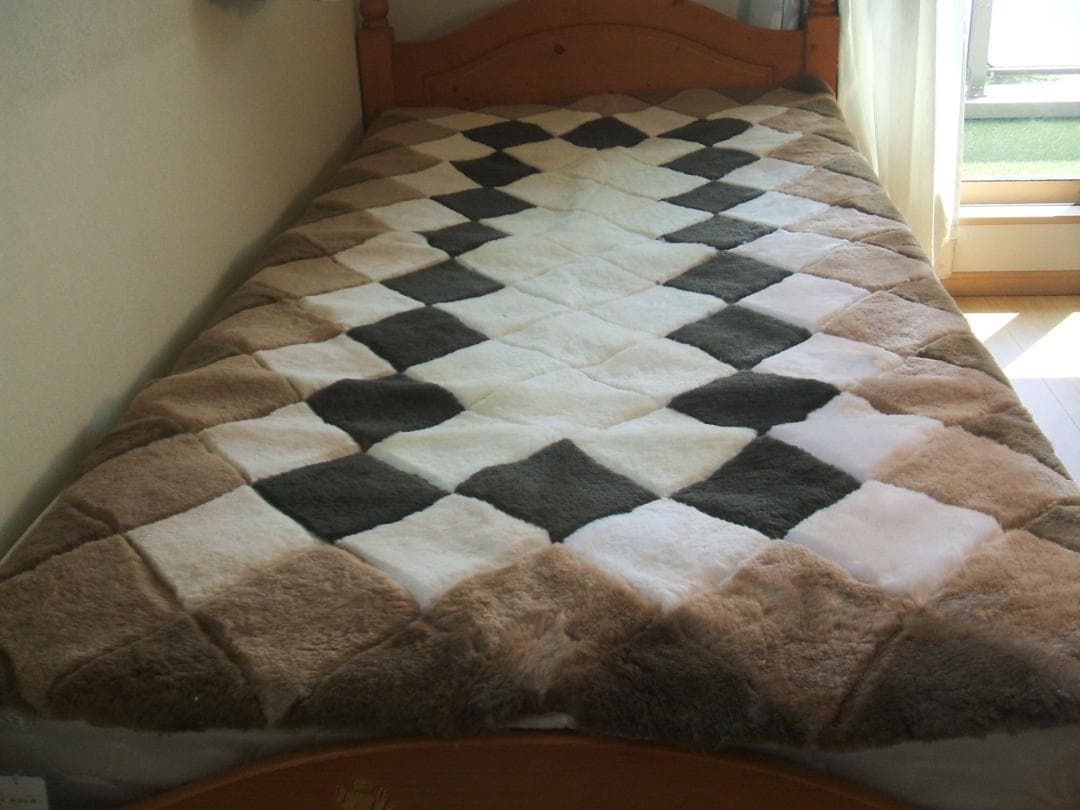 最終決算価格❗️オーストラリア原皮２５ミリ＊ムートンシーツ（シングル）