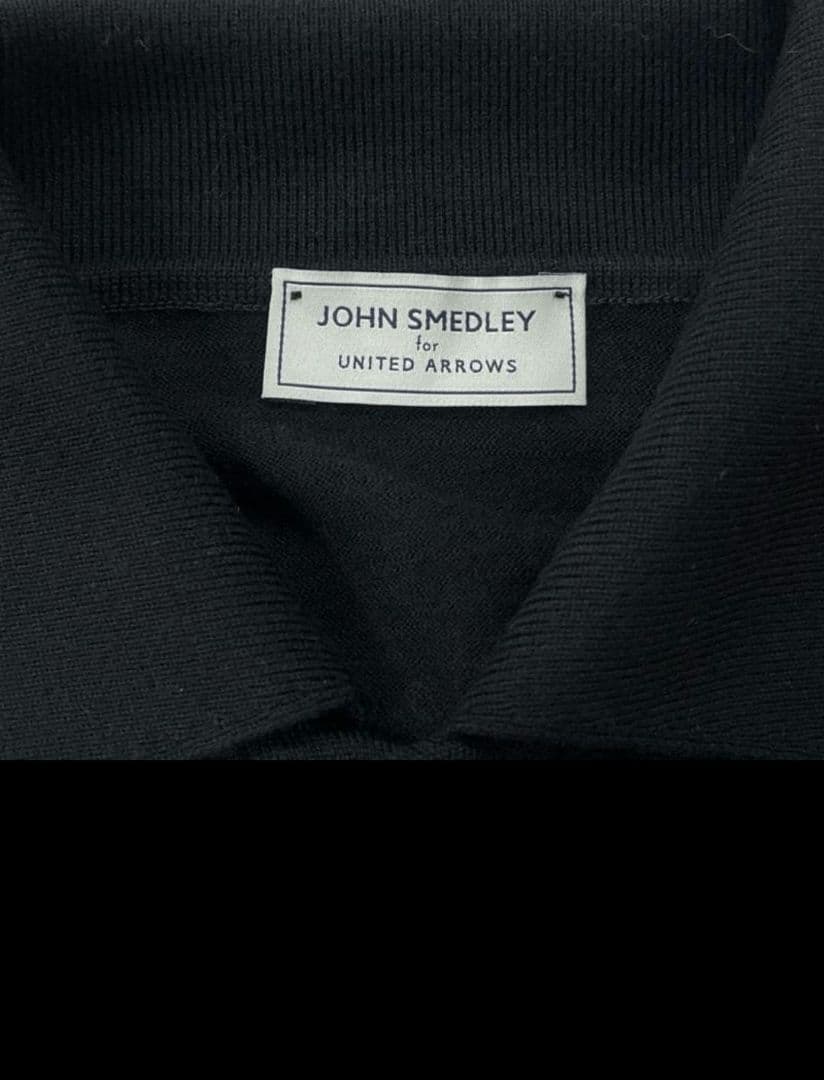ジョンスメドレー×アローズ/30ゲージポロカーディガン/メリノエクストラファイン