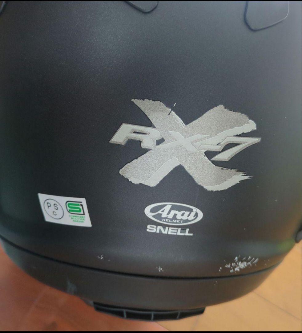 Arai RX-7 フルフェイス M マットブラック 純正、ミラーシールド付