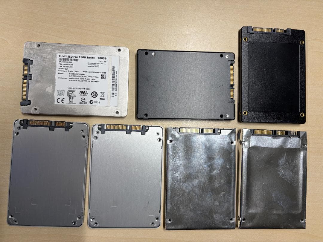 SP シリコンパワー SATA3 S55 SSD 240GB + 他のSSD６個