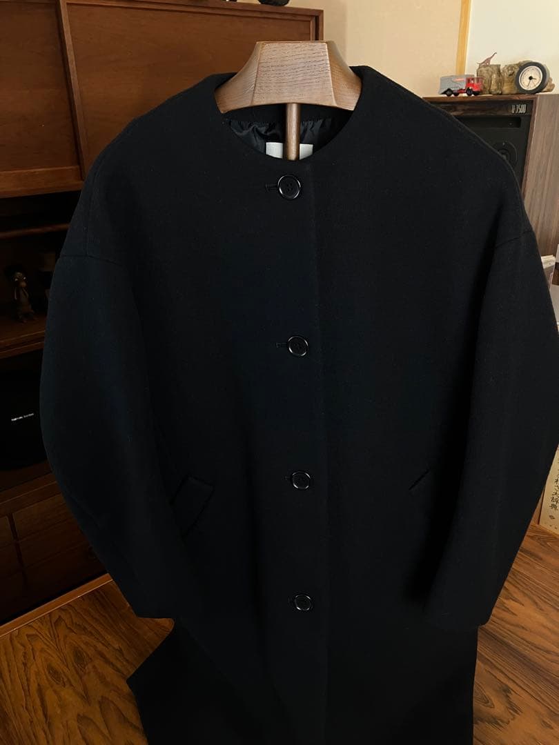 森カフェ 　CLANE クラネ コクーンコート ブラック サイズ0