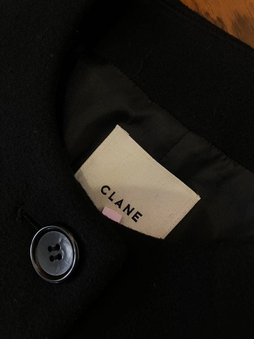 森カフェ 　CLANE クラネ コクーンコート ブラック サイズ0