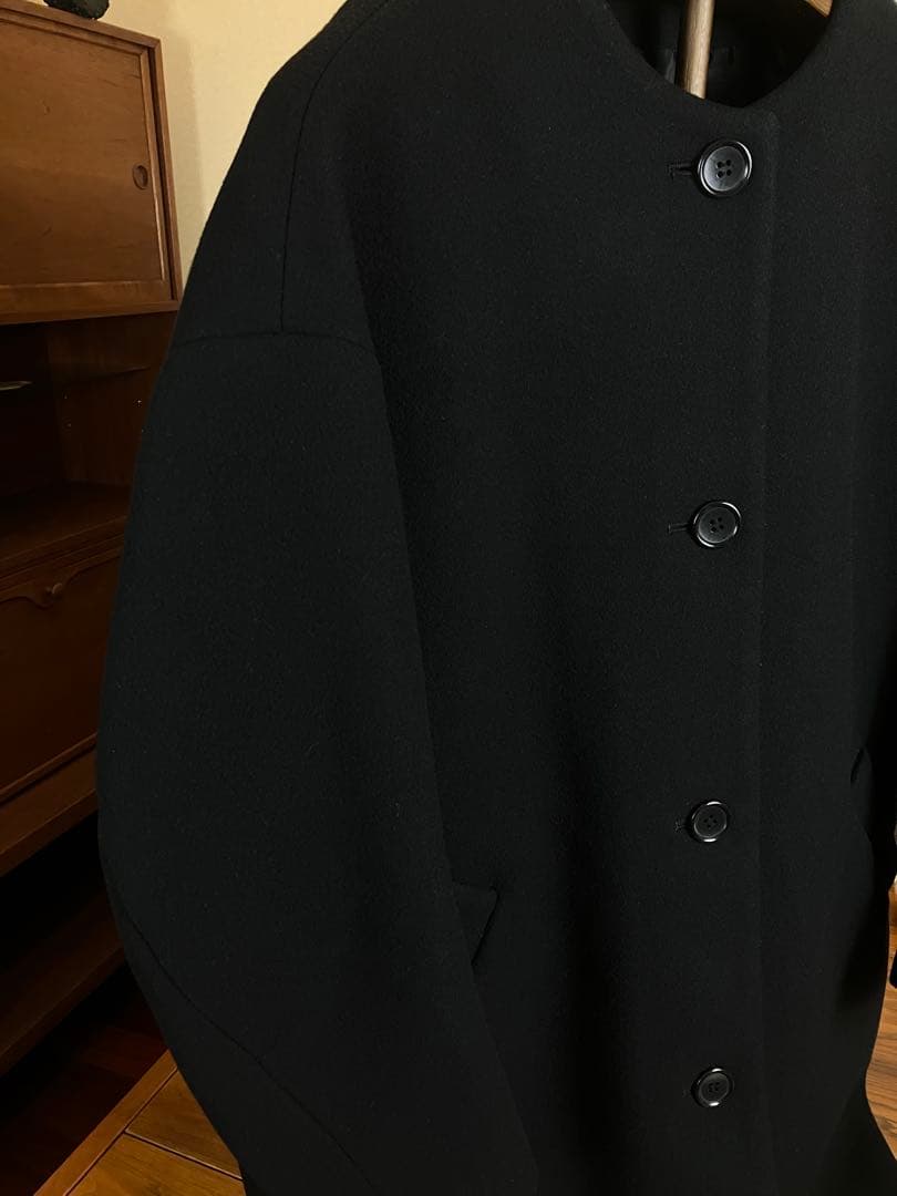 森カフェ 　CLANE クラネ コクーンコート ブラック サイズ0