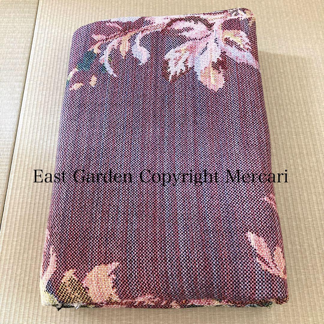 【極美品】 MIHO イタリア製 花鳥柄 ラグマット 201.5×137cm