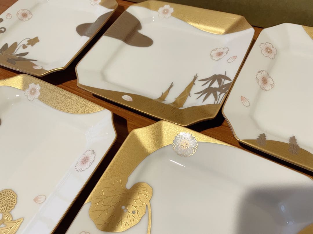 ②ノリタケ あやみなも 銘々皿 5枚