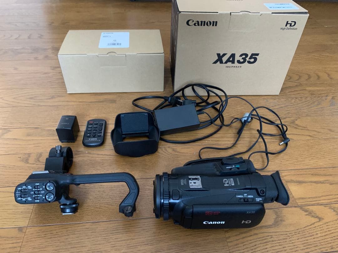 CANON XA35 動作品 ハンドルユニットHDU-1付