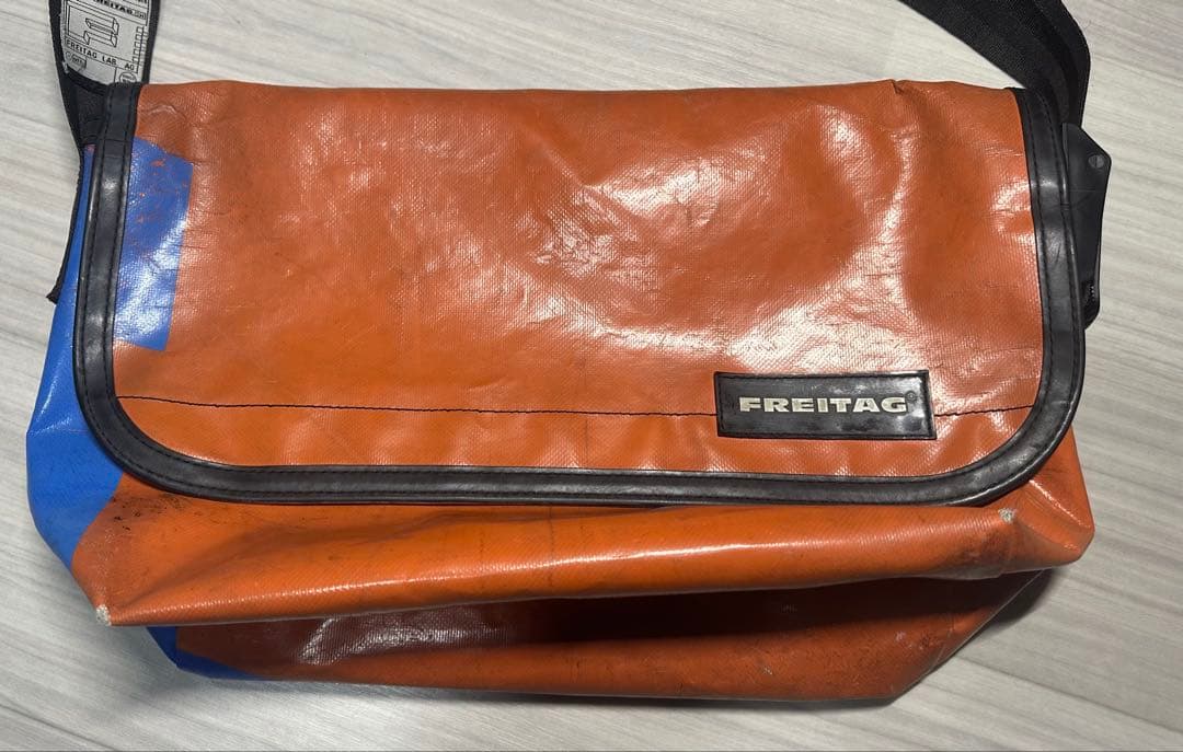 FREITAG メッセンジャーバッグ オレンジ/青