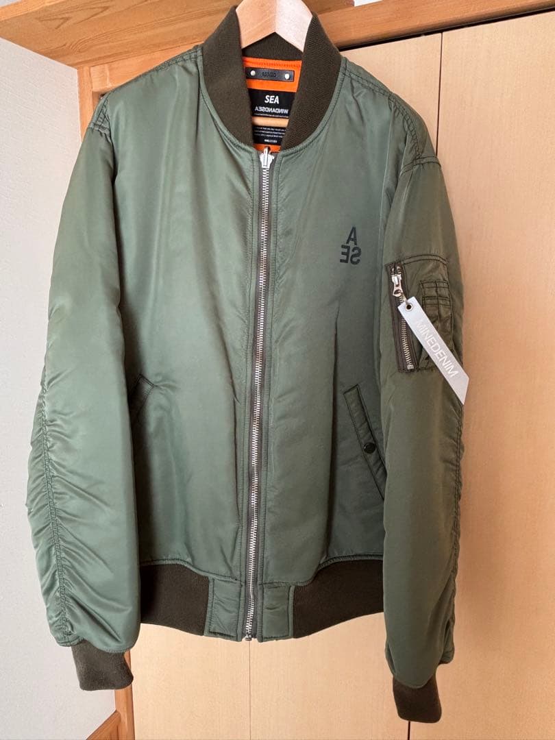 MINE DENIM WIND AND SEA MA-1 ジャケット