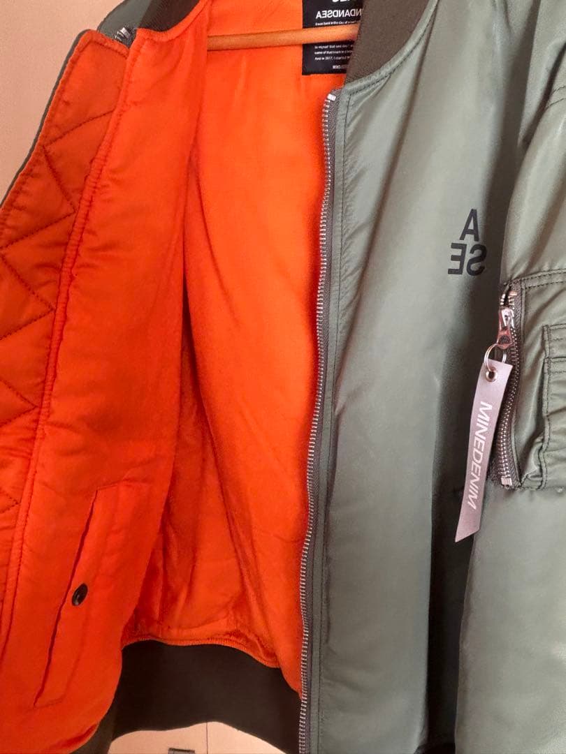 MINE DENIM WIND AND SEA MA-1 ジャケット