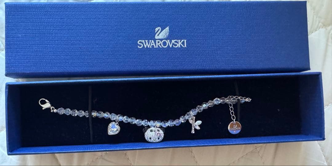 Swarovski クリスタルチャーム ブレスレット☆ハローキティ☆パンダ