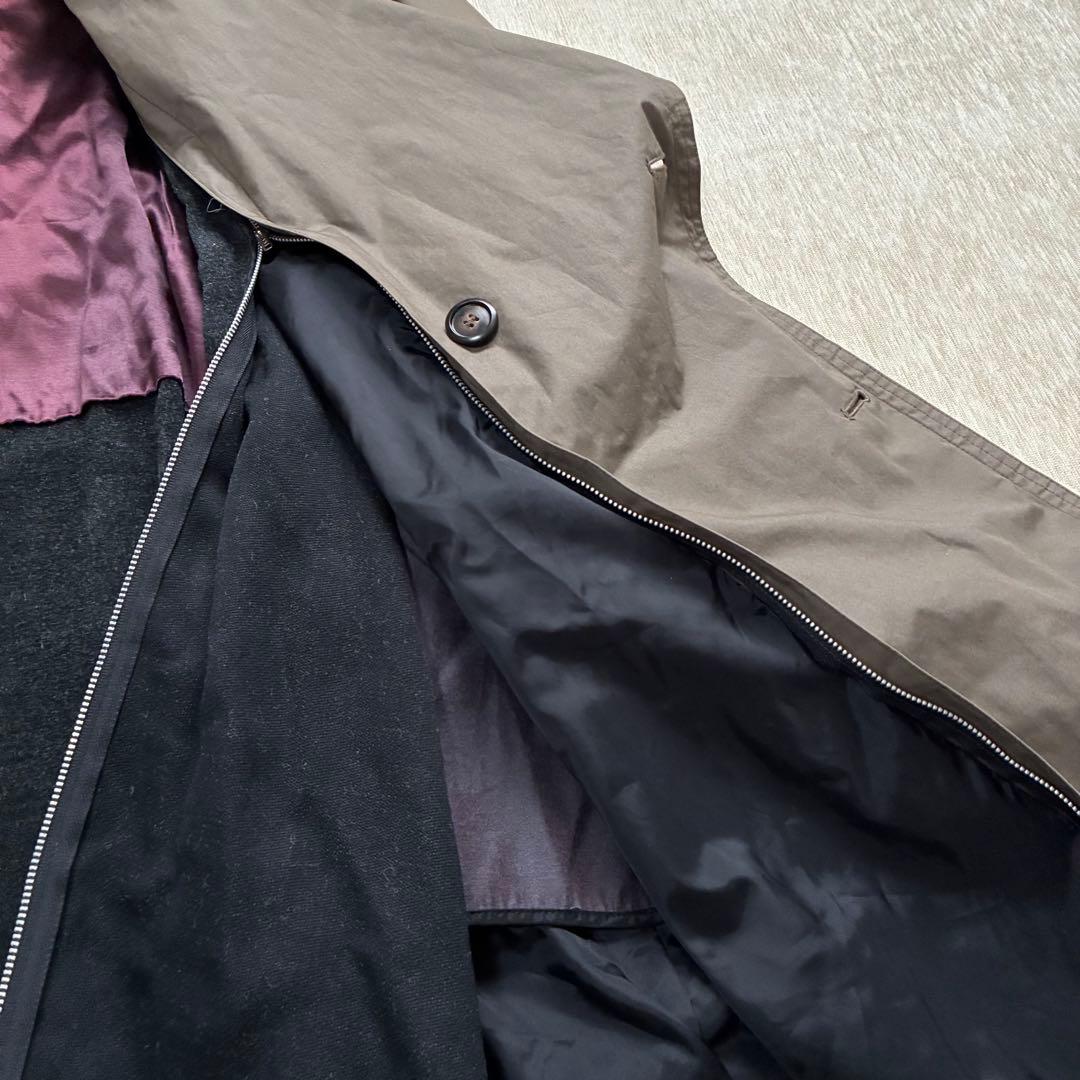 LONDON FOG トレンチコート　ブラウン　オリーブ　ライナー着脱可　美品