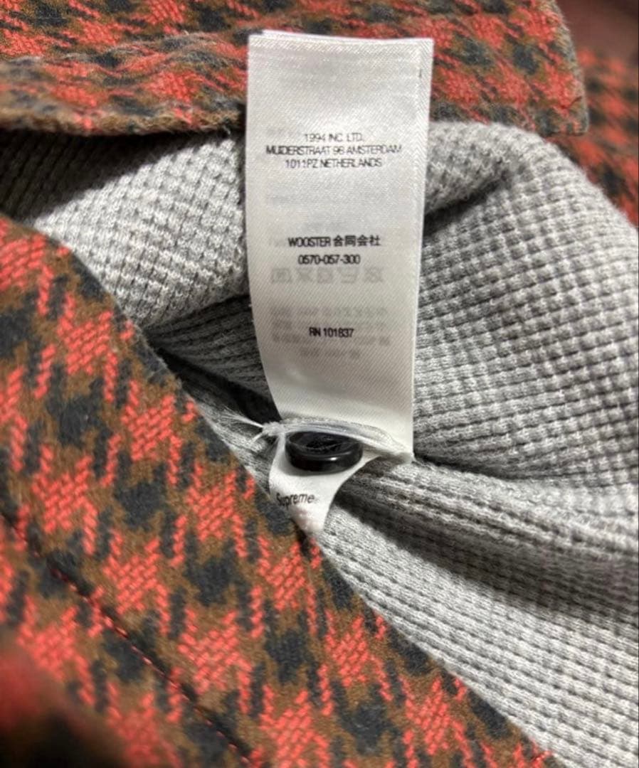 Supreme Flannel Hooded Shirt Sサイズ