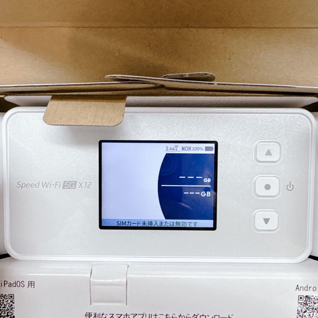ポケットwi-fi NEC Speed Wi-Fi 5G X12 アイスホワイト
