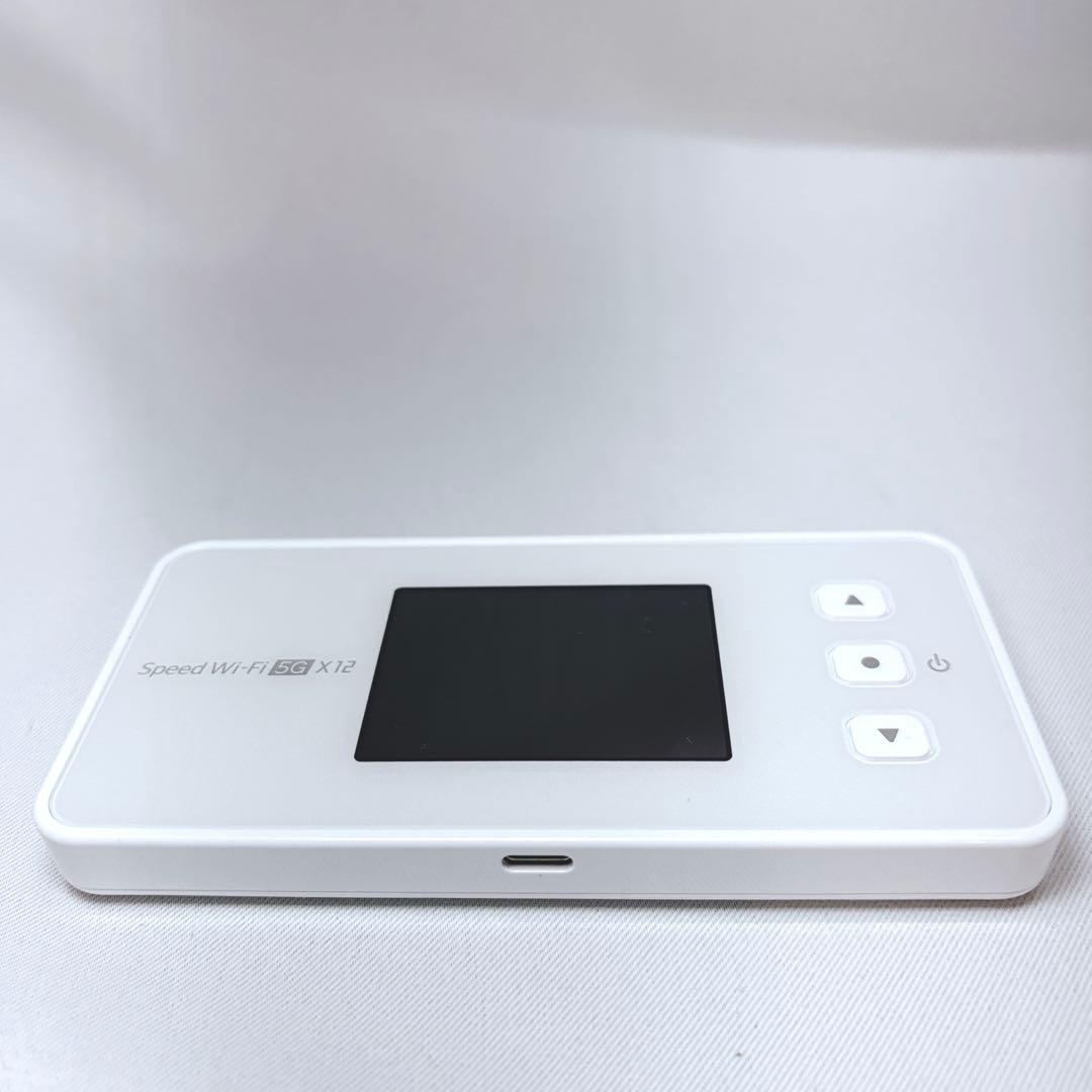 ポケットwi-fi NEC Speed Wi-Fi 5G X12 アイスホワイト