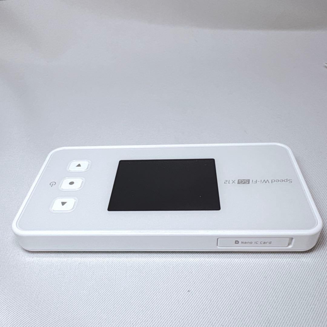ポケットwi-fi NEC Speed Wi-Fi 5G X12 アイスホワイト