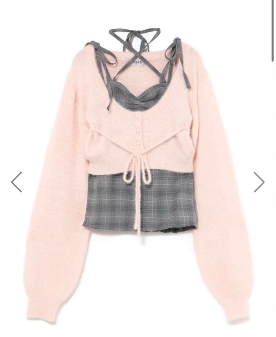 bubbles バブルス チェックリボンアンサンブル