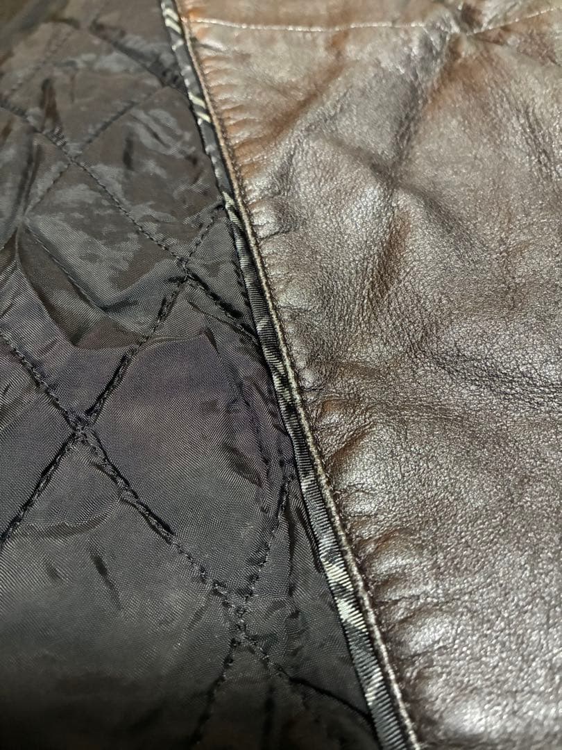 Burberry バーバリー ブラックレーベル レザーコート 羊革 トレンチ