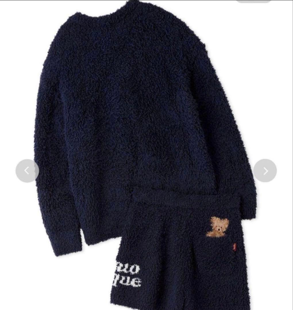 ジェラートピケ スノーベアジャガードプルオーバー+ショートパンツセット