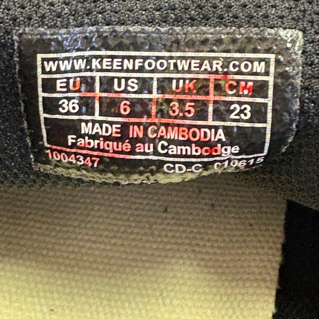 美品　キーン　KEEN　ジャスパー　JASPER　スニーカー　レースアップ　23