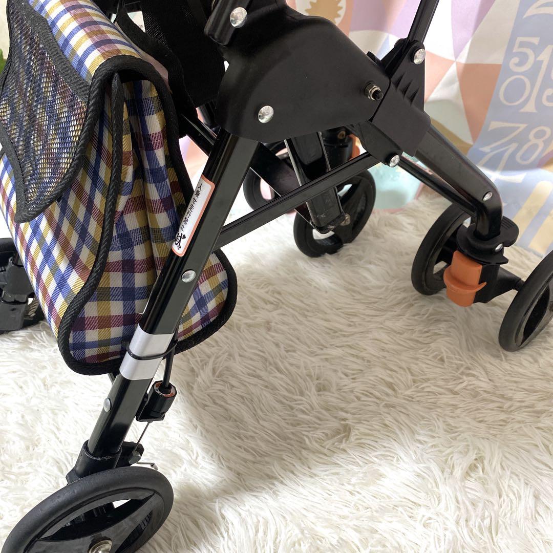 美品　幸和製作所 シルバーカーTacaoF テイコブナノン　チェック