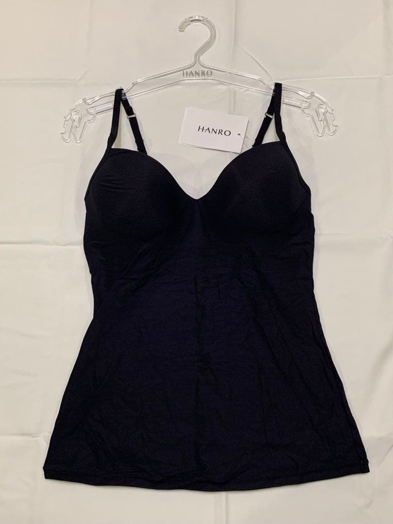 新品未使用タグ付　HANROハンロ　キャミソール　70C ブラック