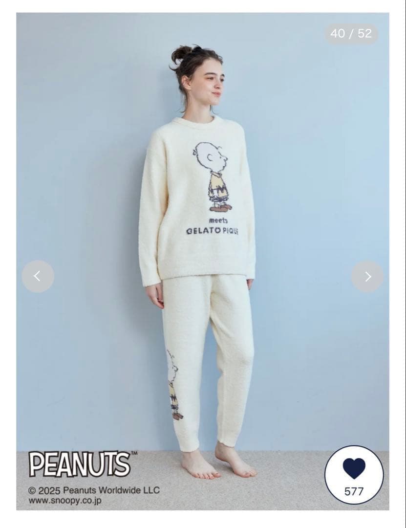 PEANUTS スヌーピー ルームウェアセット