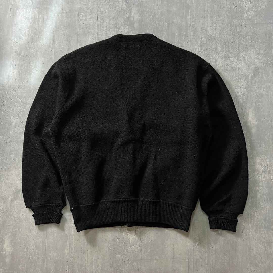 60s usa製　カーディガン　ブラック　アルパカ