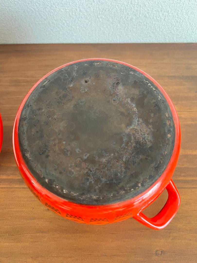 北欧ヴィンテージ　ARABIA/FINEL フィネル　ホーロー鍋