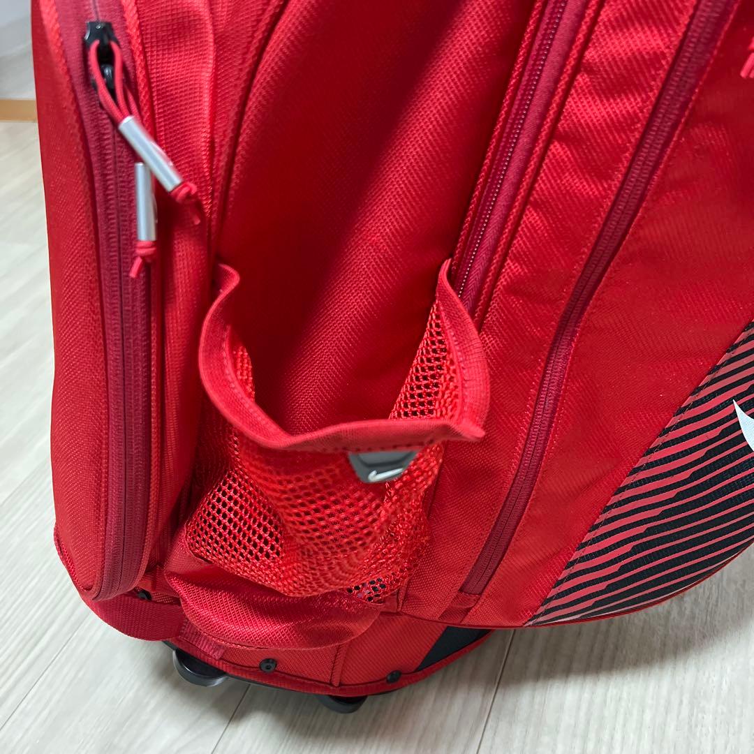 超軽量 NIKE キャディバッグ ゴルフバッグ スタンド 赤