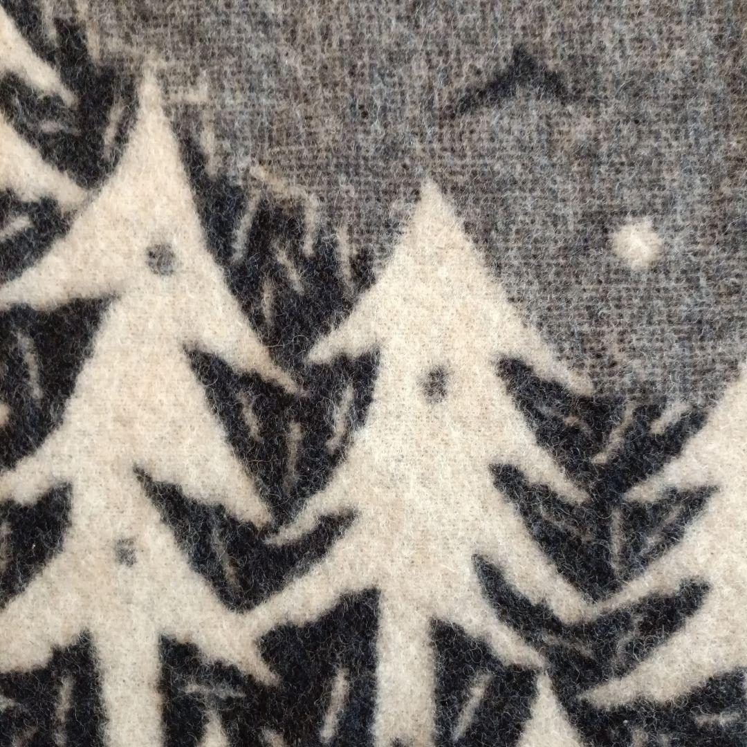 最終お値下KLIPPAN ウールブランケット ネイビー