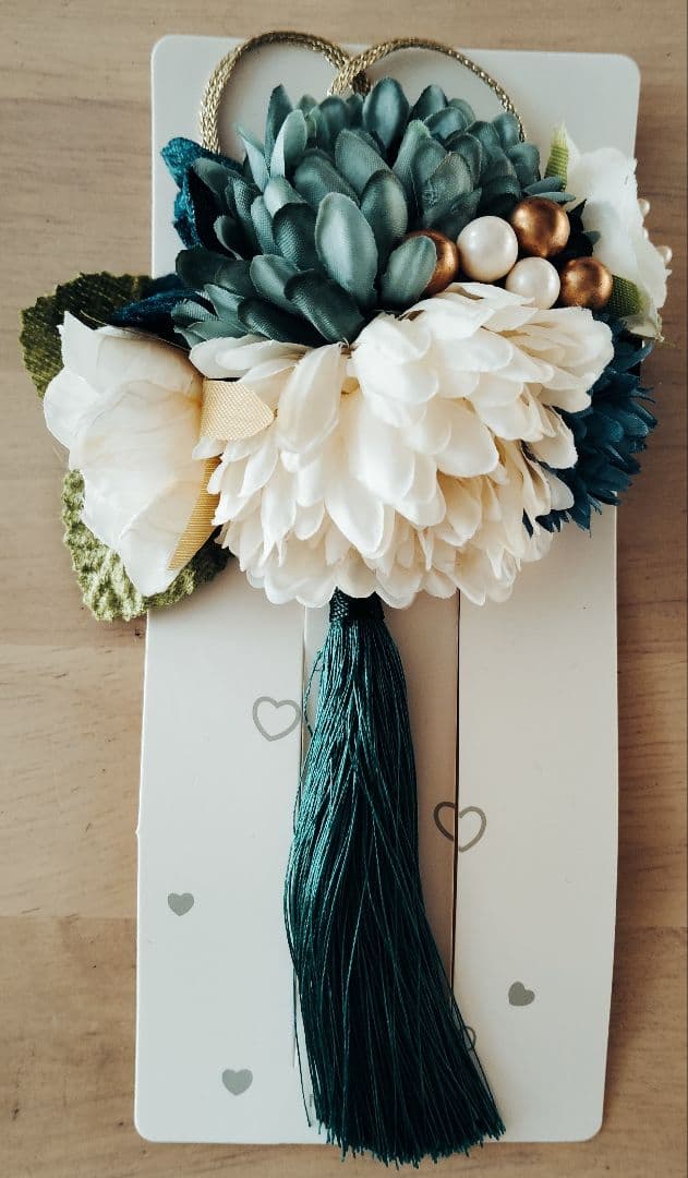 キャサリンコテージ 150cm 袴セット 髪飾り 青色