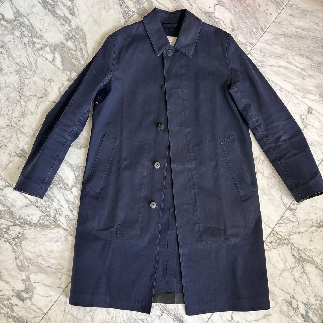 マッキントッシュ ゴム引き ステンカラーコート 36 現行タグ