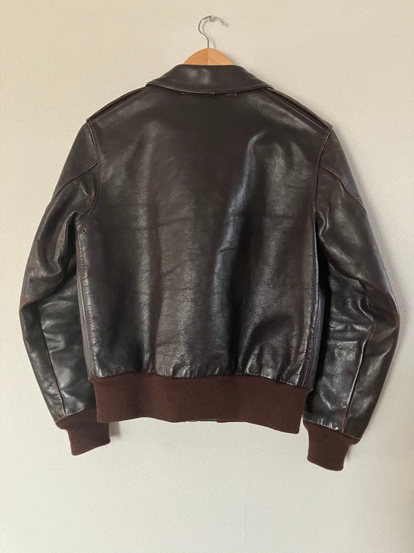 旧リアルマッコイズ A-2 レザーフライトジャケット34