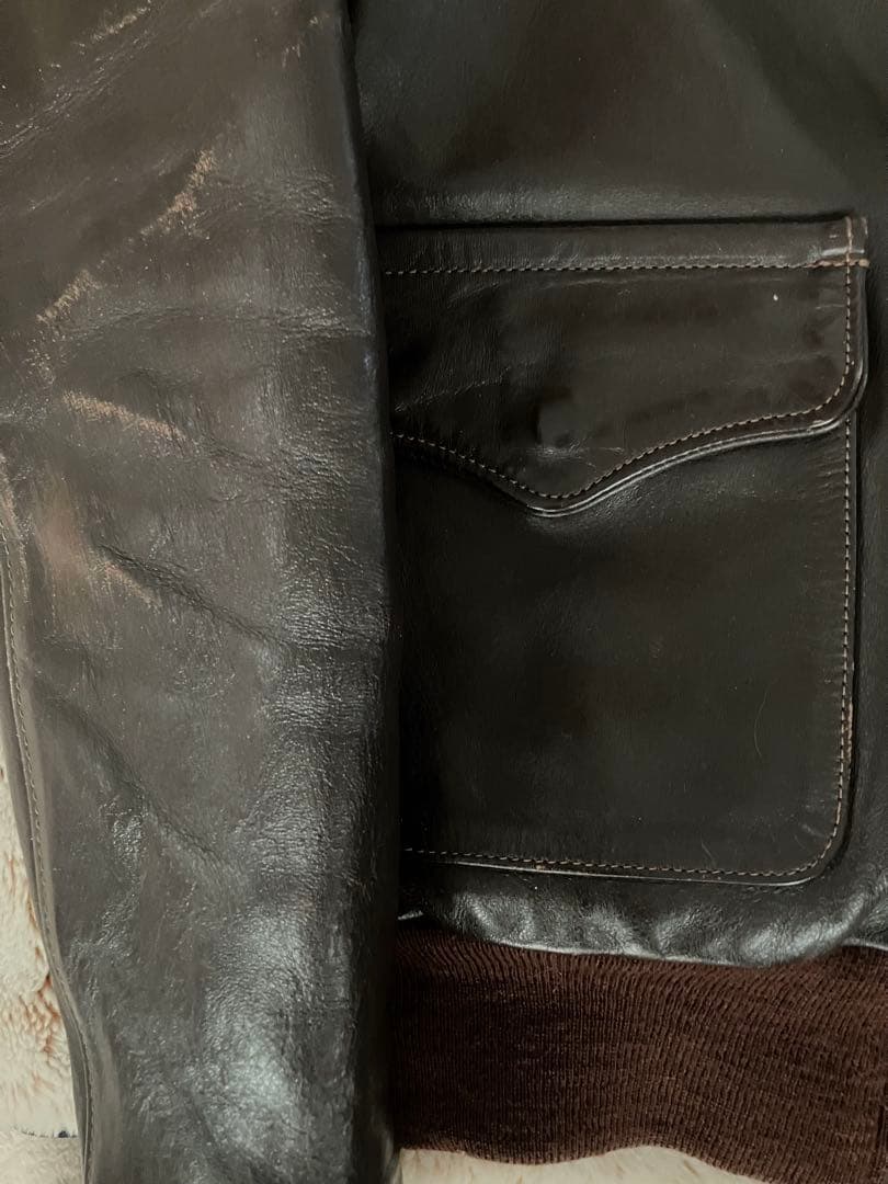 旧リアルマッコイズ A-2 レザーフライトジャケット34