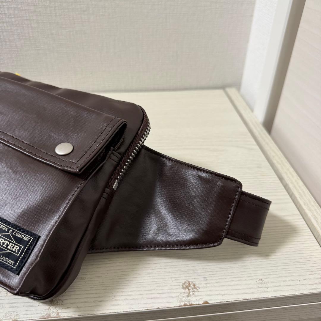【新品タグ付き】PORTER ポーター フリースタイル ボディバッグ ブラウン
