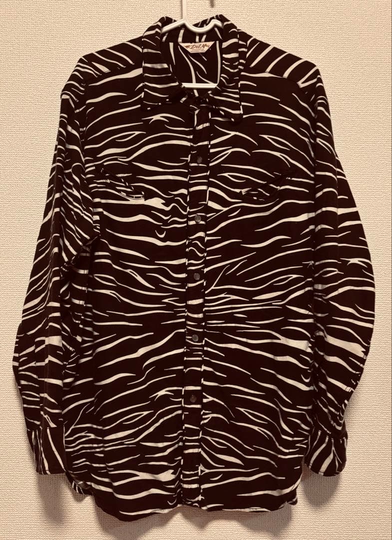 DelMar デルマー　ゼブラ柄 長袖シャツ