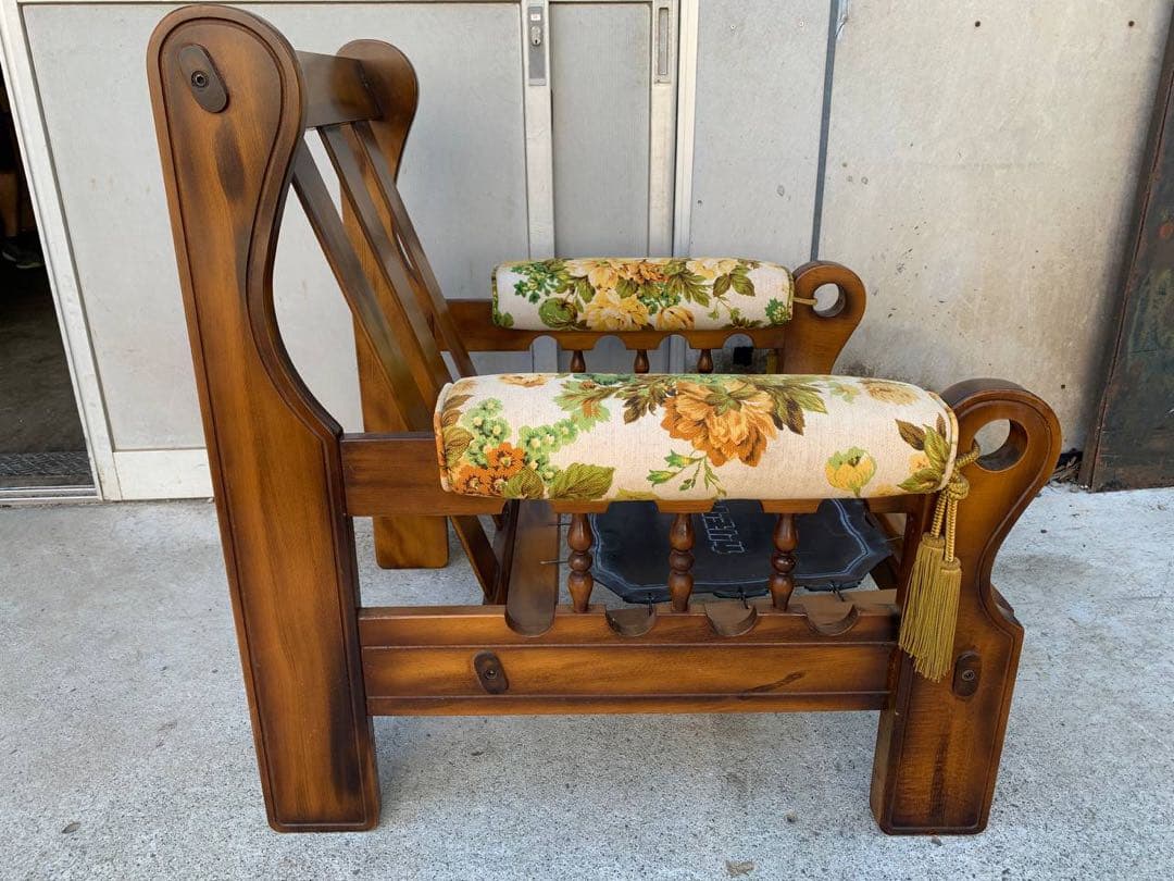 ✅オールド カリモク 一人がけソファ　2脚セット✅送料設置無料