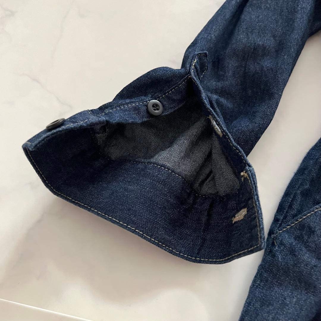 美品 かぐれ 2024年製 デニムオールインワン サロペット インディゴ つなぎ