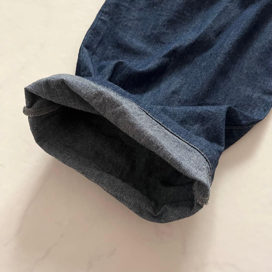 美品 かぐれ 2024年製 デニムオールインワン サロペット インディゴ つなぎ