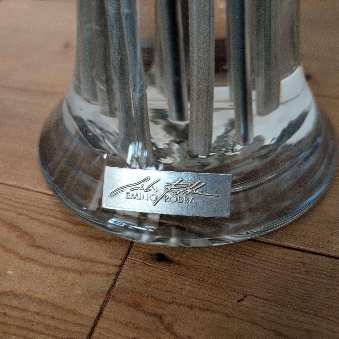 【エミリオ・ロバ】 特大 アーティフィシャルフラワー 花器付き【デルフィニウム】